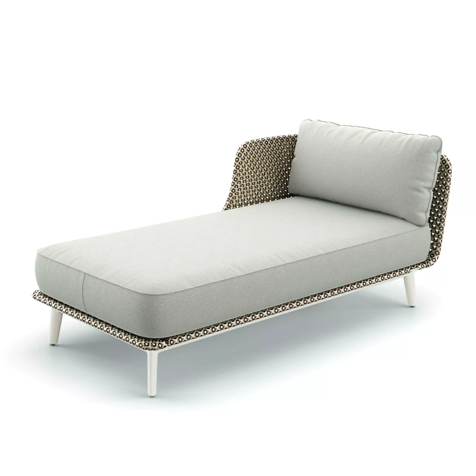 Dedon Mbarq Daybed rechts 304 Lipari mit 115 Pepper ohne Hintergrund