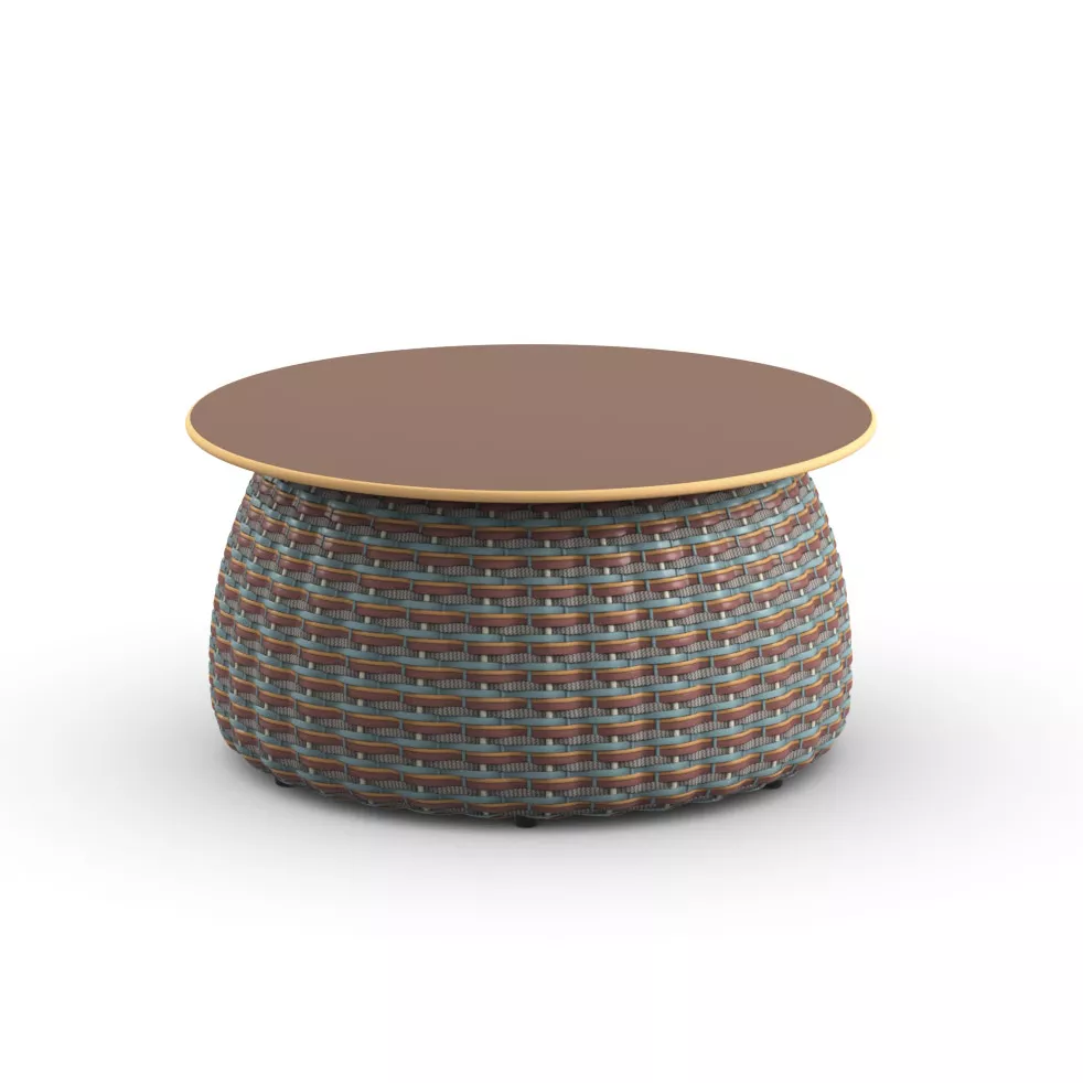 Dedon Porcini Beistelltisch 61 cm in einem modernen Design ohne Hintergrund