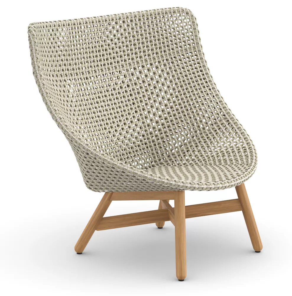 DEDON MBRACE Loungesessel Hochlehner - Teakholzgestell