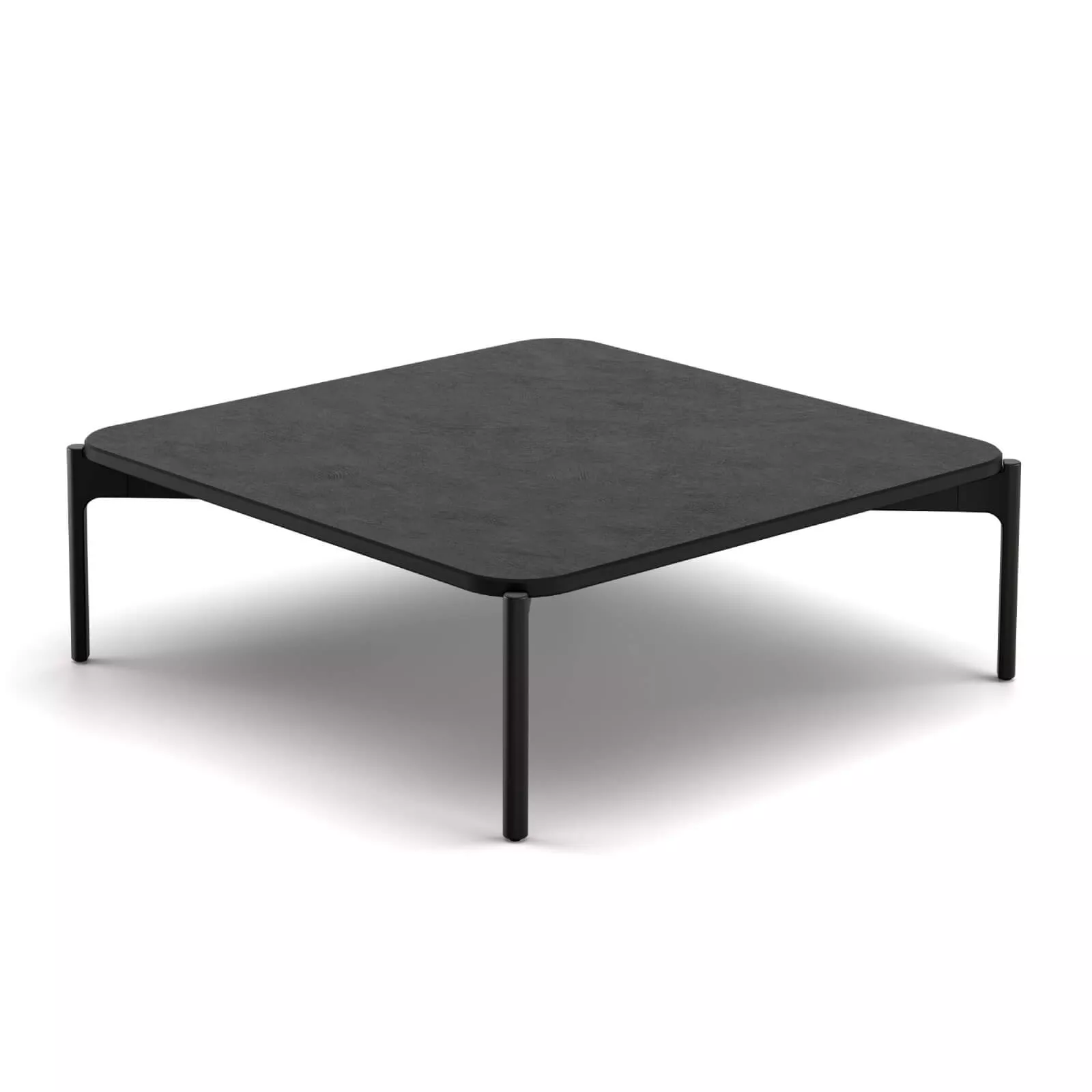Dedon Izon Kaffeetisch in Schwarz quadratisch 80x80 cm ohne Hintergrund