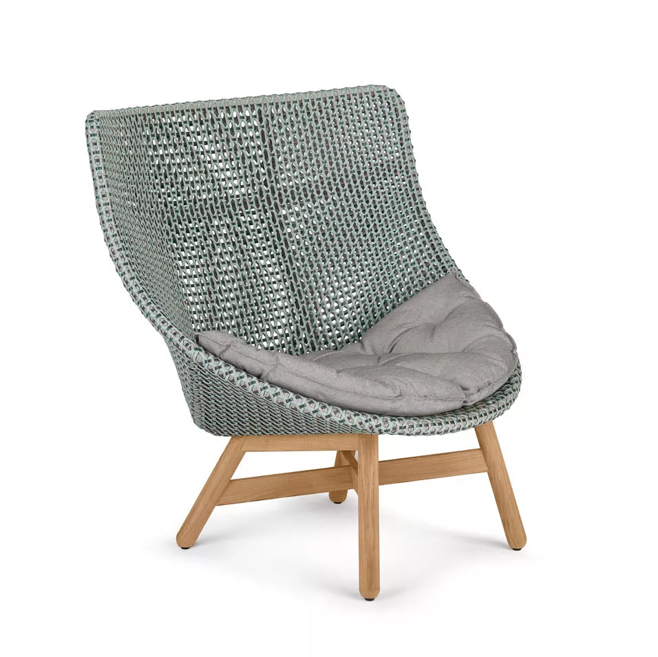 DEDON MBRACE Loungesessel Hochlehner - Teakholzgestell